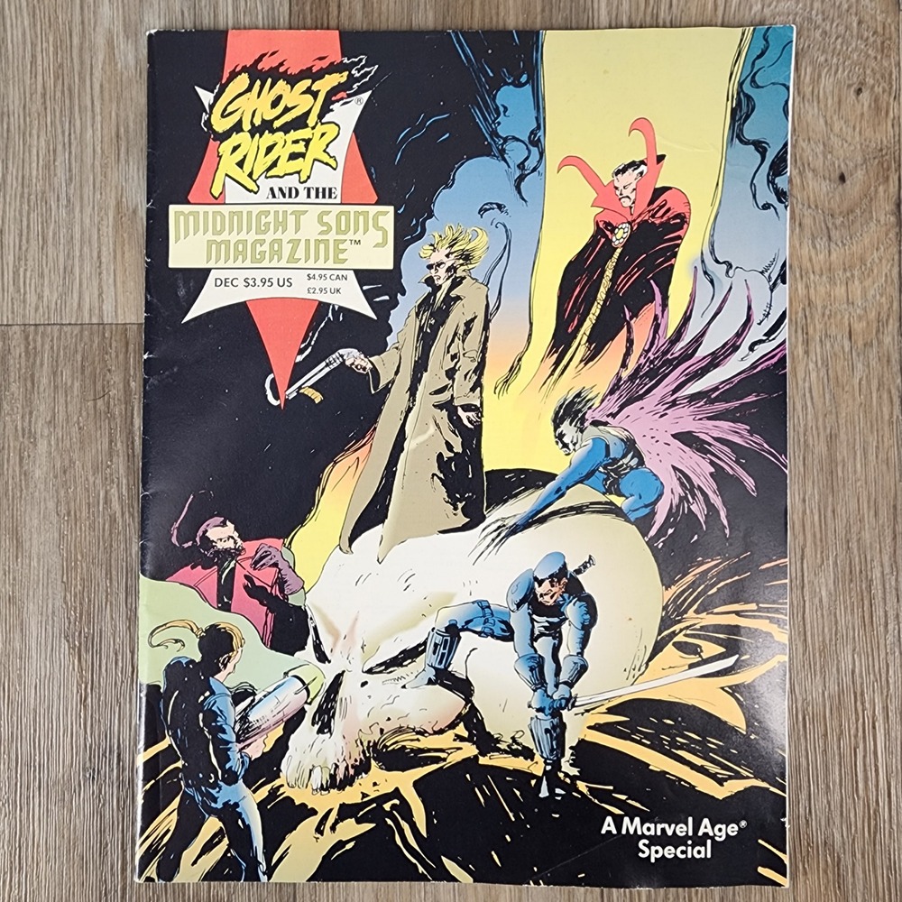 Ghost Rider and the Midnight Sons Magazine Marvel Age Special‎ Dec 1993 Vintage
